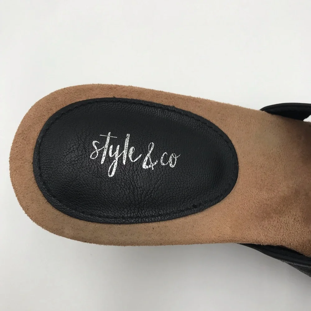 Women’s Style & Co Wedge Slide Sandals - Comfort Casual
